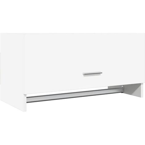 Maison Exclusive - Kleiderschrank Weiß 70x32,5x35 cm Holzwerkstof