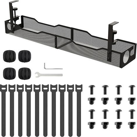 Kabelführungsebene unter Le Bureau Sans Perçage, extra langes 25''/64 cm Kabelmanagement für die Kabelorganisation (1/5)