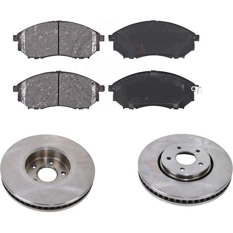 KIT FRENI ANTERIORI compatibile con INFINITI EX - DISCHI + PASTIGLIE OEM: P56094, P56058 / C31098ABE /SOSTITUZIONE DIRETTA/BASSA POLVERE/SILENZIOSO