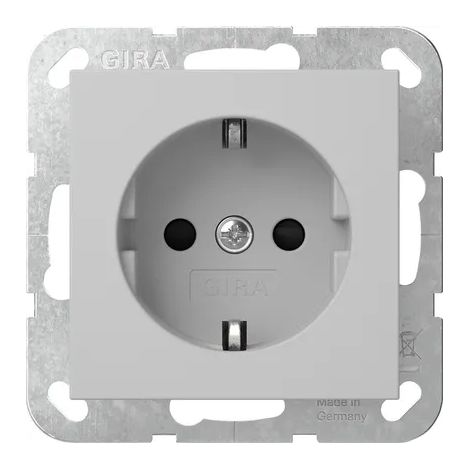 Gira SCHUKO-Steckd. SP System 55 Grau m [4453015], 4453 015