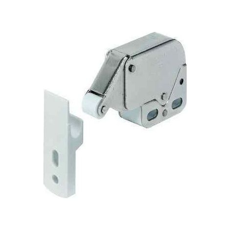 Imline – Loqueteau pour meuble blanc – Métal et nylon – Entraxe de fixation 5-8 mm – Pour caravane et camping-car (1/2)