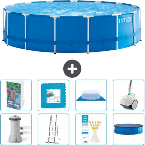 Intex Piscine Tubulaire Ronde - 457x122 cm - 9-pièces S531