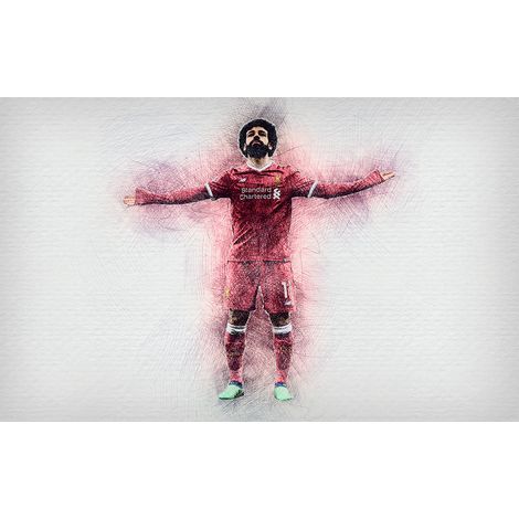 Papier peint panoramique Football - Joueur de Foot - 130 cm x 81 cm (1/2)
