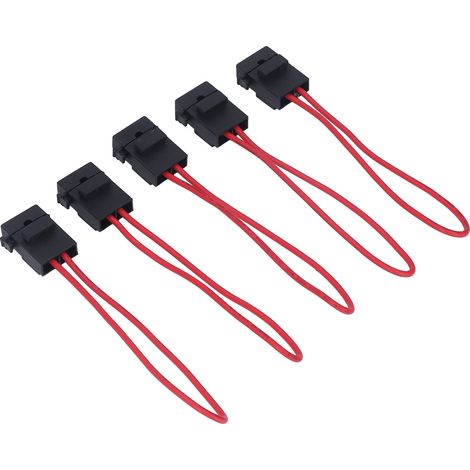 Lot de 5 boîtiers étanches pour fusibles auto 15A/30A avec câble 14AWG, protection électrique (1/5)