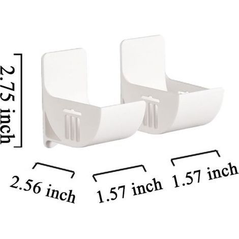 Lot de 4 distributeurs de sacs poubelles sans perçage, support mural pour sacs en plastique, support pour sacs d'épicerie, support (1/4)
