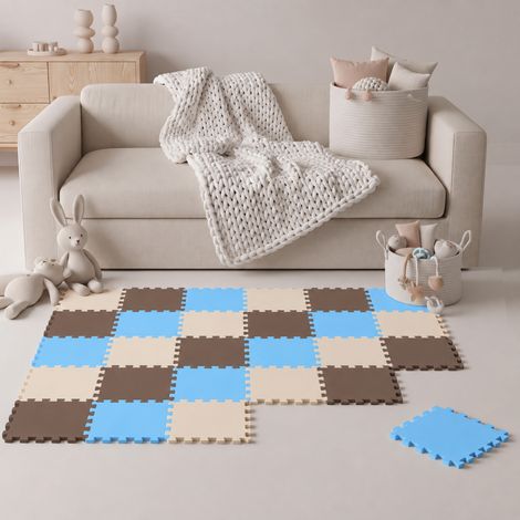 27 Teile Baby Kinder Puzzlematte ab Null - 30x30 Puzzle Spielmatte Krabbelmatte (1/5)