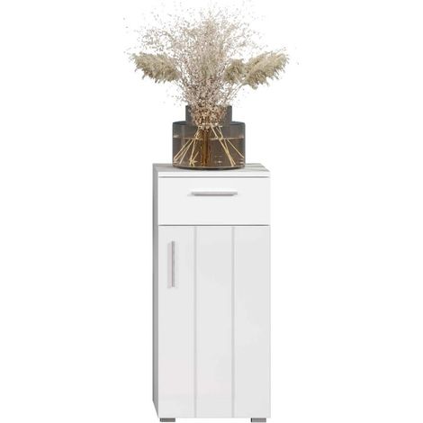 Wons armoire de salle de bain brillant blanc. (1/5)