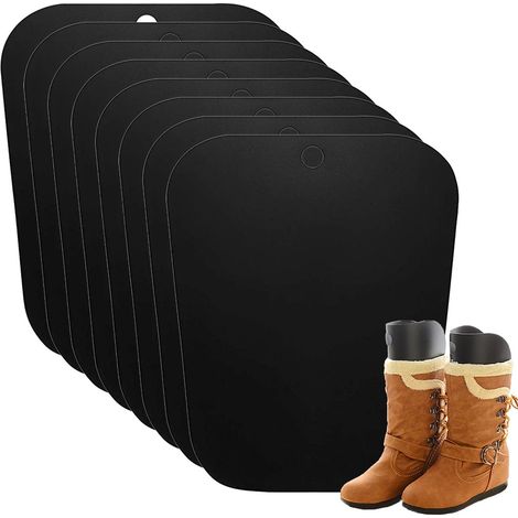 Semelles de maintien pour bottes, supports réutilisables pour bottes hautes, unisexe, noires, 30 cm (12 pouces) (1/5)