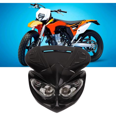 12V Verkleidungsscheinwerfer für Motorräder, Dualoptik (Abblend-/Fernlicht), kompatibel mit F-Eagle Apollo CRF Pit Motocross-Modellen. (1/5)