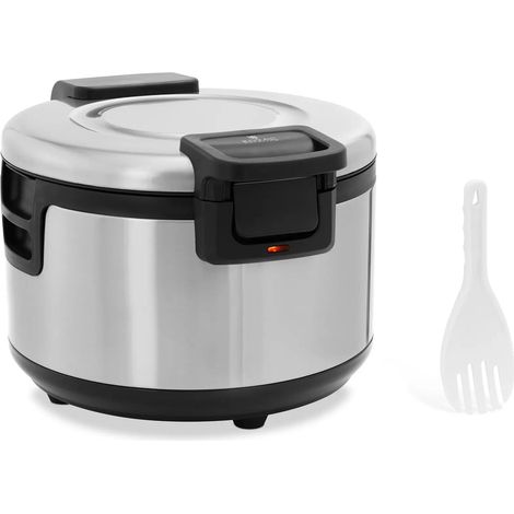 Chauffe cuiseur à riz 19 litres acier inoxydable aluminium PP téflon argenté (1/5)