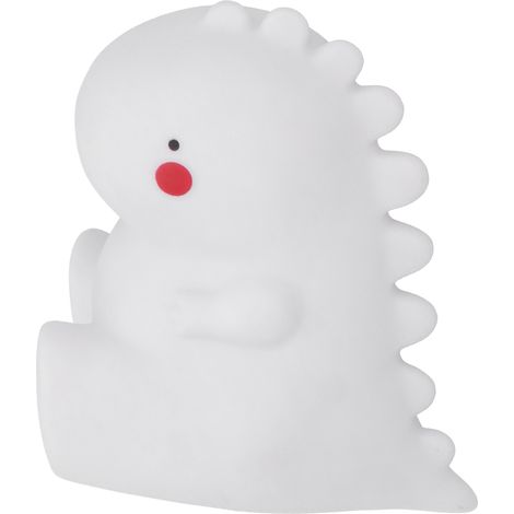 Lampe dinosaure en silicone mignonne pour décorer la chambre d'enfant, lampe dinosaure à lumière chaude (1/5)