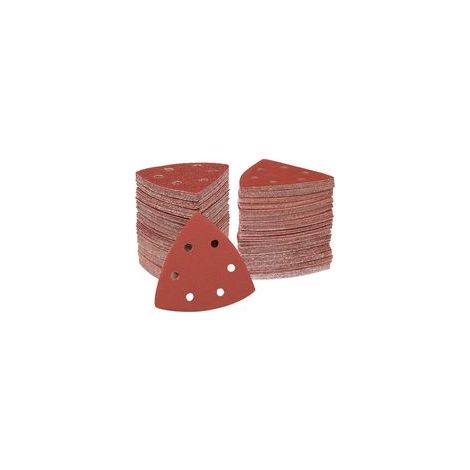 Triangle de Poncage 70 Triangles Abrasifs Auto-agrippants 150 Grit, Lot de 6, pour Ponceuse Triangulaire (1/5)
