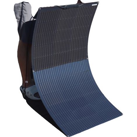 Solarmodul, hohe Effizienz, flexibles Design, schwarzes Solarmodul (1/2)