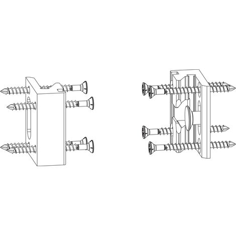 MACO HS Mittelverschluss RC3 für Dichtungsschiene PVC - 28mm, silber, mit Schrauben (1/3)