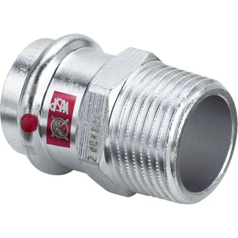 Viega Adaptateur Prestabo 704810 42 mm x R 1 1/4, acier non allié, SC-Contur, polygonal