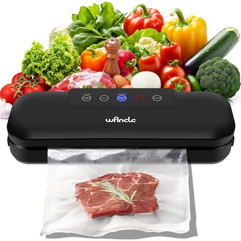Machine à Sous Vide Alimentaire, Appareil de Mise Sous Vide Alimentaire, Système Automatique de Sous Vide, Inclus 10 Pcs Sac Sous Vide Alimentaire, pour Aliments, Viandes, Légumes, Fruits (1/5)