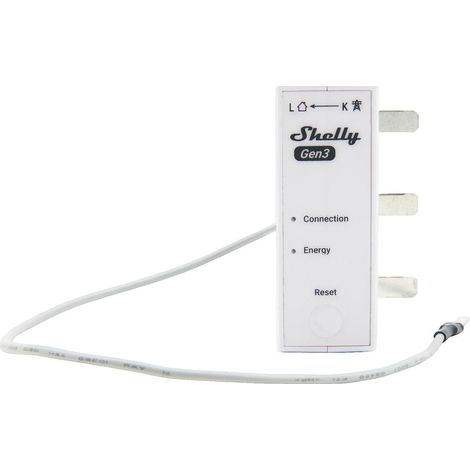 Shelly 3EM 63A Medidor de energía WiFi blanco (1/3)