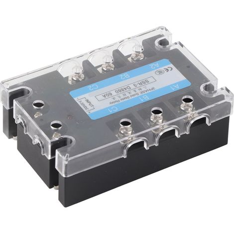 Relais statique triphasé SSR-3 D4860 60A 480V AC/DC pour équipement de contrôle de distribution (1/5)
