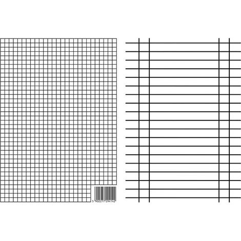Righelli A4 a quadretti/a righe (10 pezzi)