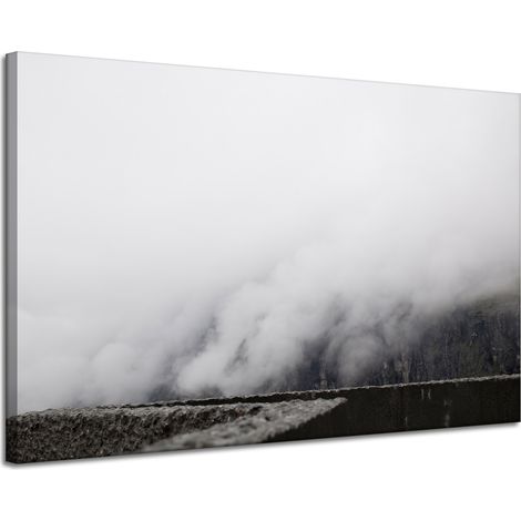 Leinwanddruck Natur Nebel in den Bergen 120x80 cm