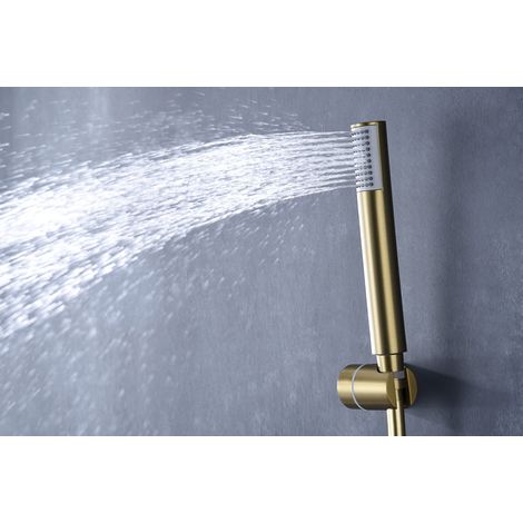 Imex -  Grifo Monomando Ducha y Bañera  Oro Serie Monza