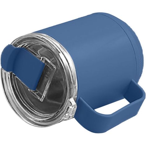 460 ml Kaffeebecher, Innenraum aus Edelstahl 304, auslaufsicher, stilvoll und tragbar, ideal für Outdoor-Aktivitäten (blau). (1/5)