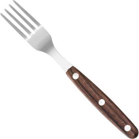 Forchette da bistecca in acciaio inox marrone - 6 pezzi. (1/2)