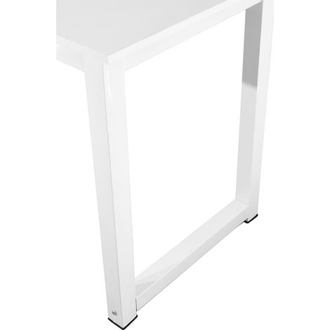 Bituxx Schreibtisch Computertisch Bürotisch Officetisch PC Tisch Desk Table 120x60cm (Weiss/Ahorn)
