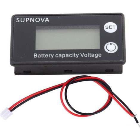 Voltmètre Batterie LCD - 10 V à 100 V DC - Affichage Tension Batterie Plomb Lithium - Pour Systèmes 12 V 24 V 48 V - 1 Pièce (1/5)