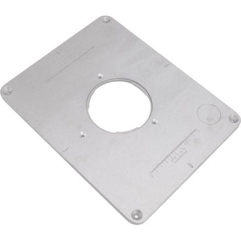 Plaque d'insertion en aluminium 4-17/32 po pour table de défonceuse Bosch 625 624 1611 1615 FEINRT 1800 (pour le travail du bois)