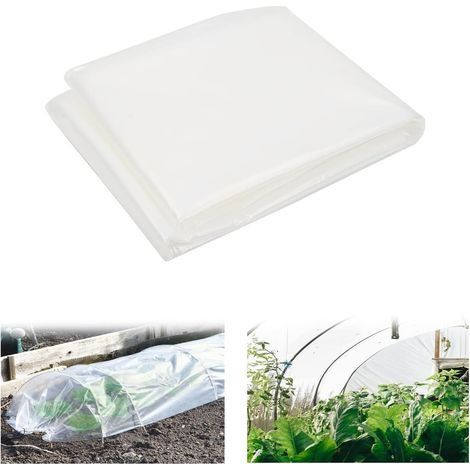 Bache pour Serre, Film de Serre Transparent, pour Serre de Jardinage Tunnel en polyéthylène (2 x 6m) (1/5)