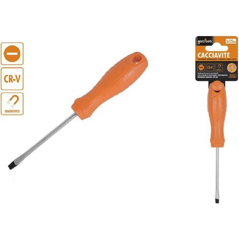 Kaela - Cacciavite Giravite 3x125 Mm Con Punta Magnetica A Taglio In Acciaio Cr-v 97485 - (1/2)
