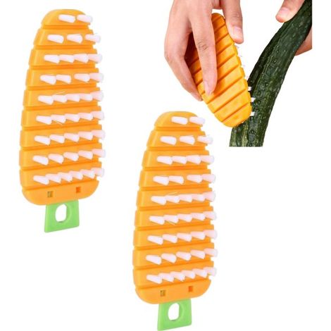 lebensmittelechte Gemüsebürsten Kartoffelbürste reinigt Obst und Gemüse kraftvoll Küchenreinigungswerkzeug 6,2 x 6,5 x 13,5 cm zum Reinigen von K (1/5)
