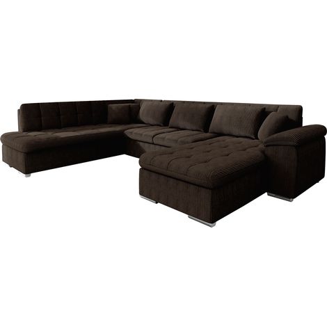 Sofá rinconero Comfivo Gemma II, Poso 06, Función de descanso, 348x205x76cm, 0