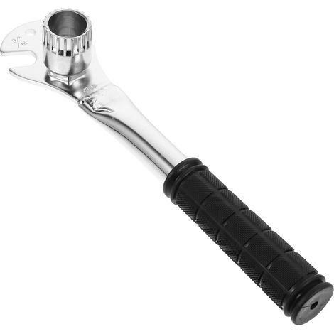 Outil Démontage Pédales Acier Robuste Clé Multifonction pour Pédalier et Manivelle Adapté VTT et Route Portable et (1/4)