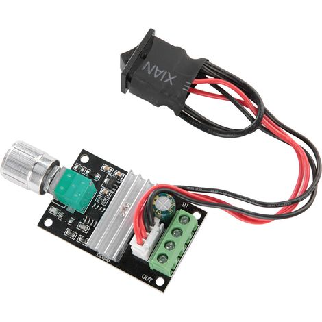 Contrôleur de vitesse pour moteur électrique CC 6-28 V 3 A PWM avec fonction de commutation (1/5)