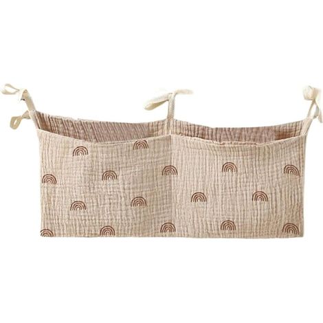 Organisateur de rangement pour lit enfant, sac de rangement pour lit bébé, accessoire léger pour parc avec décoration de chambre d'enfant (1/5)