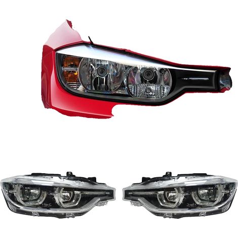 Faro LED, visibilidad mejorada, fácil instalación, para halógeno original, derecho e izquierdo-a, sin carcasa-a (1/2)
