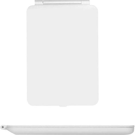 Shufei LED-Touch-Kosmetikspiegel, faltbar und tragbar, schlank und elegant, mit kleinem runden weißen Spiegel. (1/5)