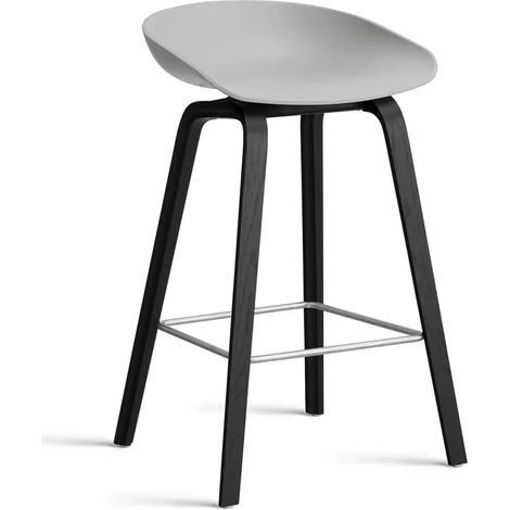 [GEBRAUCHT] B-Ware Hay About A Stool Aas 32 Hocker Barhocker Schwarz / Betongrau Sitzhöhe 65 Cm
