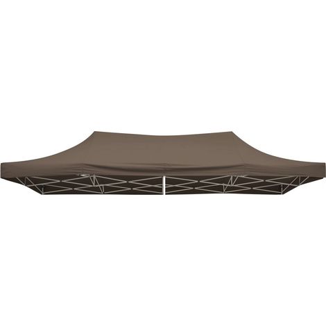 TrendLine Ersatzdach 2,97 x 5,81 m für Faltpavillon Taupe Pavillondach (1/2)