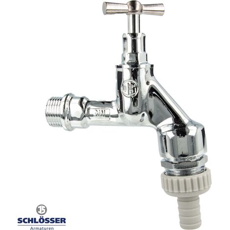JS AUSLAUFVENTIL MIT RB,RV,SV KNEBEL-OT,SCHW,1/2",POL.CHR.,DVGW