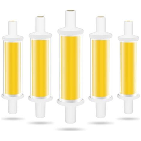 Ampoule LED R7S 78mm, 4.2W R7S LED Ampoules Équivalent 50W Lampe Halogène, Lumière Blanc Froid 6000K 600LM COB Tube LED R7S, Non Dimmable, Angle de Faisceau 360°, Sans Scintillement (1/4)