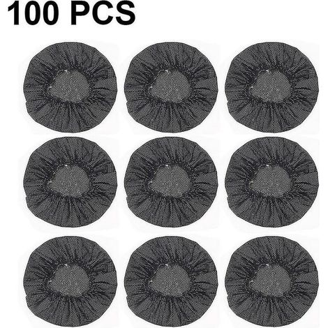 100 pièces housse de casque extensible housses de casque jetables housses de casque non tissées coussinets d'oreille hygiéniques coussins pour casque de jeu de style casque antibruit/ (1/5)