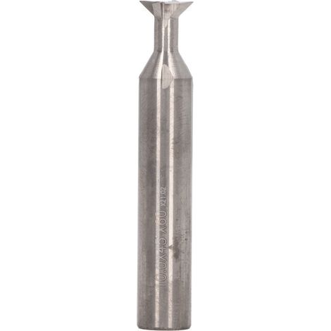 Mèche de routeur à queue d'aronde, fraise à 4 cannelures, outil de rainurage de coupe en carbure pour le travail du bois 10x45 ° x 60L (1/5)