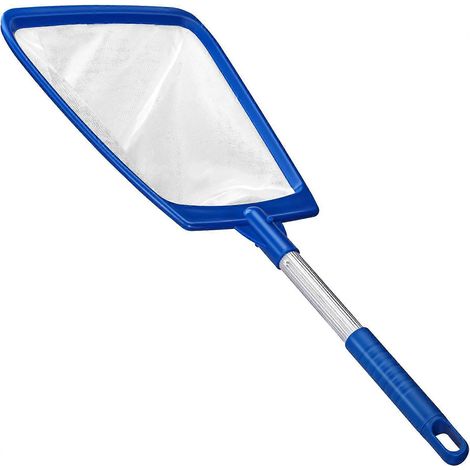 Épuisette de piscine, accessoires professionnels pour épuisette de piscine et spa, râteau à feuilles avec manche, sac en maille de nylon fine, facile à nettoyer. (1/5)