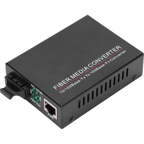 Émetteur-récepteur à fibre optique TBC-MC3302ED20 100 m monomode double fibre 20 km / SC / convertisseur de média 1310 nm prise 100-240 V EU (1/5)
