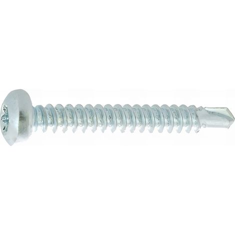 250 Vis Autoperceuses tête cylindrique Torx acier zingués blanc DIN7504M - diamètre 5,5 mm - Longueur 50 mm mm - Diamètre 5.5 mm