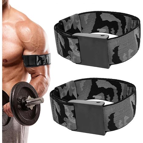 2pcs-bandes De Biceps De Football - Ceinture Lastique Pour Biceps - Rglable - Pour Homme - Appareil De Fitness Domicile Pour Jambes, Bras, Paules (1/5)