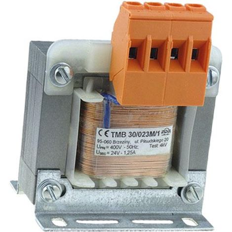 Alimentazione trasformatore Ingresso alimentatore 400vac Uscita 24vac 30vac Tmb30/400/24v